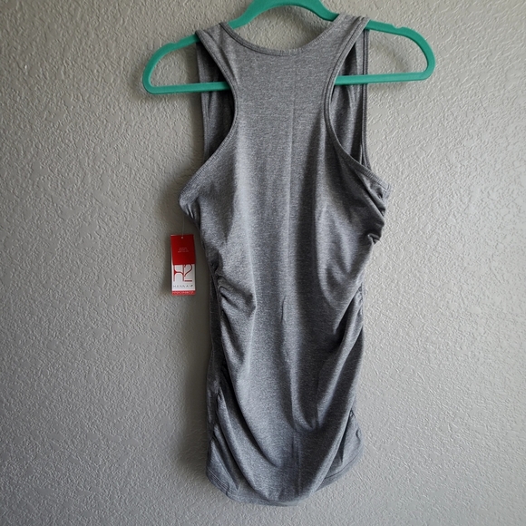 H2 Hannah workout top in Heather gray, size large, NWT - Picture 2 of 4